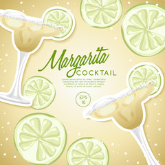 Set of Alcohol Drinks and Cocktails : Vector Illustration