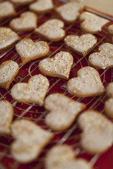 Décoration de petits gâteaux de Noël en Alsace
