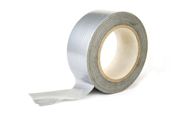Roll of duck or duct tape on the white background