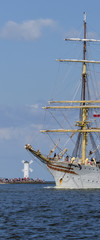 SAILING VESSEL - Norwegian frigate SORLANDET on the sea