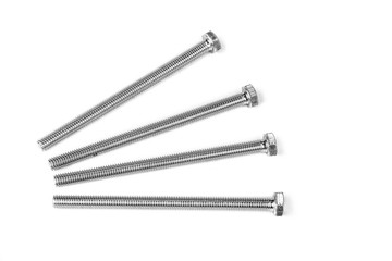 New bolts on the white background