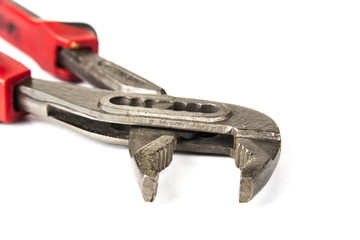 Straight Jaw Tongue and Groove Pliers on the white background