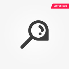 Magnifying glass thick line icon, outline vector sign, linear simple pictogram. Search symbol, logo illustration