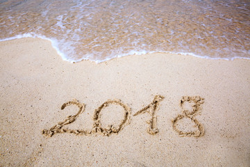 New Year 2018 is coming concept.