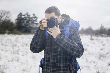 Photographer in the nature