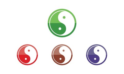 Yin Yang Logo Vector