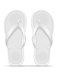 beach slippers stock vector illustration