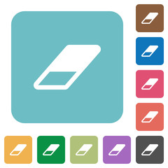 Eraser rounded square flat icons