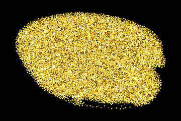 Gold glitter design element