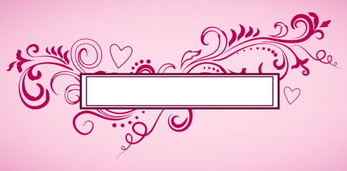 Valentine's day ornate frame