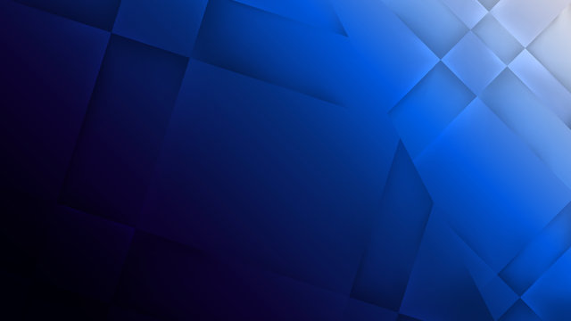 Abstract Three Dimensional Texture With Gradient Effect In Blue Tones. Aspect Ratio 16:9. Modern Vector Background Design.