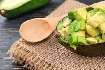 Fototapeta na wymiar Salad with avocado