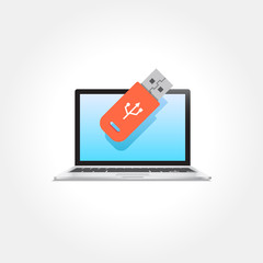 Data Transfer Connection Laptop