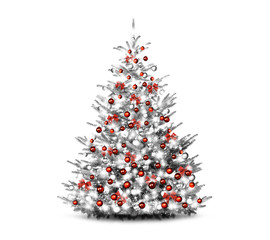 Christbaum Schwarz/Weiß