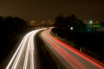 Fototapeta na wymiar traffic on a expressway - Germany