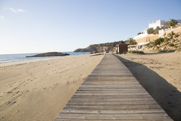 Fototapeta na wymiar Cala Tarida Beach; Ibiza