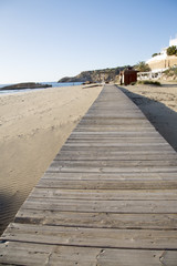 Fototapeta na wymiar Cala Tarida Beach; Ibiza
