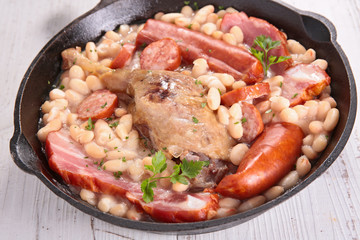 french cassoulet with duck