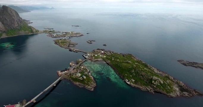 Lofoten islands fishing villages Reine and Hamnoya