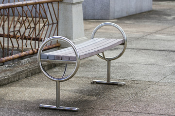 Table long sitting in the park