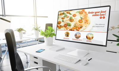 computer office online order food website