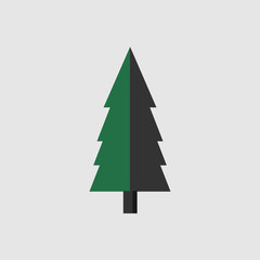 Obraz premium Christmas tree icon