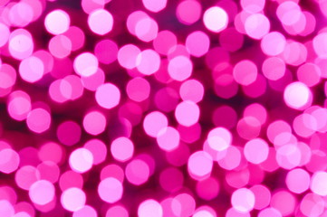 blurry pink light background and texture in night