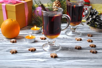 Mulled wine on the New Year's table