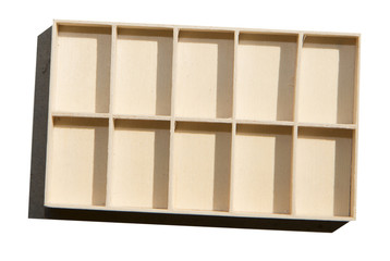 Wooden Box isolated on white background