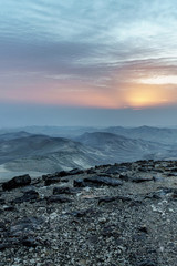 Morning sunrise in famouse travel tourist place in Israel