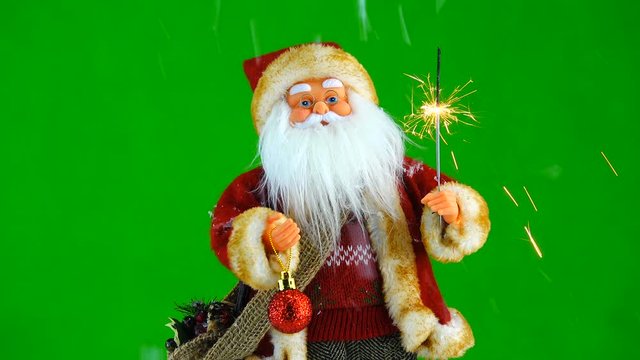 Santa Claus with sparkler