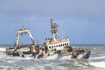 Schiffwrack Zaila an der Skelettküste