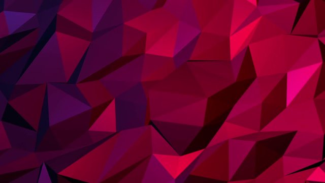 red background polygon abstract shape animation