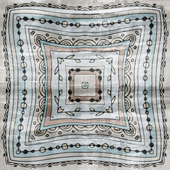 Floral frame pattern with hand-drawn flowers and plants. Retro vintage background.