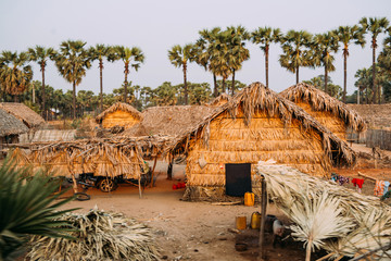 Traditional tribe house in Myanmar
