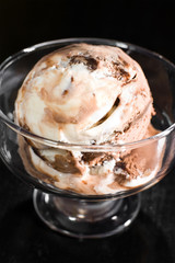 chocolate ice cream, macro