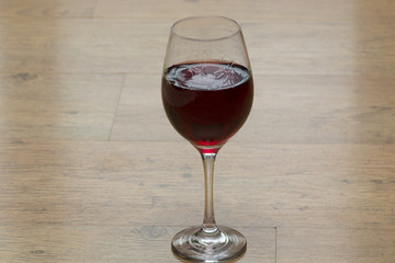Red wine glass isolated