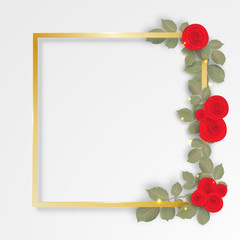 Wedding card or invitation with abstract floral background. Elegance pattern with flowers. Abstract greeting card