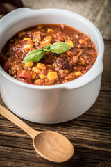 Mexican chili con carne.