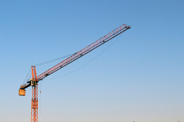 crane on blue sky