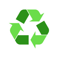 Recycling symbol vector