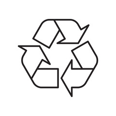 Recycling symbol vector