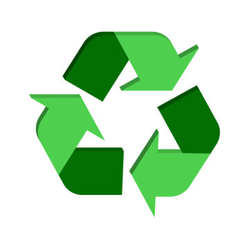 Recycling symbol vector 3D