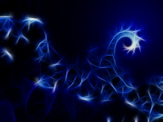 Abstract fractal waves illustration