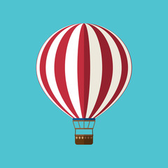 Hot air balloon icon design, vector illustration