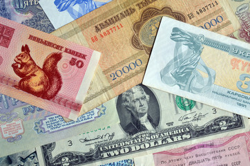 Money. Banknotes background
