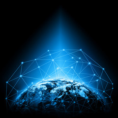 Earth from Space. Best Internet Concept of global business from concepts series. Elements of this image furnished by NASA. 3D illustration