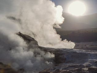 Fototapeta premium Geiseres del Tatio
