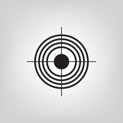 black target icon- vector illustration