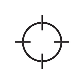 black target icon- vector illustration